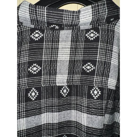 3X Flannel Shirt Plaid Southwest Country Western Top Beefy 100% Cotton NEW - Picture 7 of 8